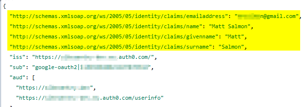 Auth0 custom claims on access token