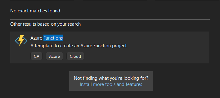 Create an Azure functions project