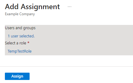 Entra Admin Center app role assignment